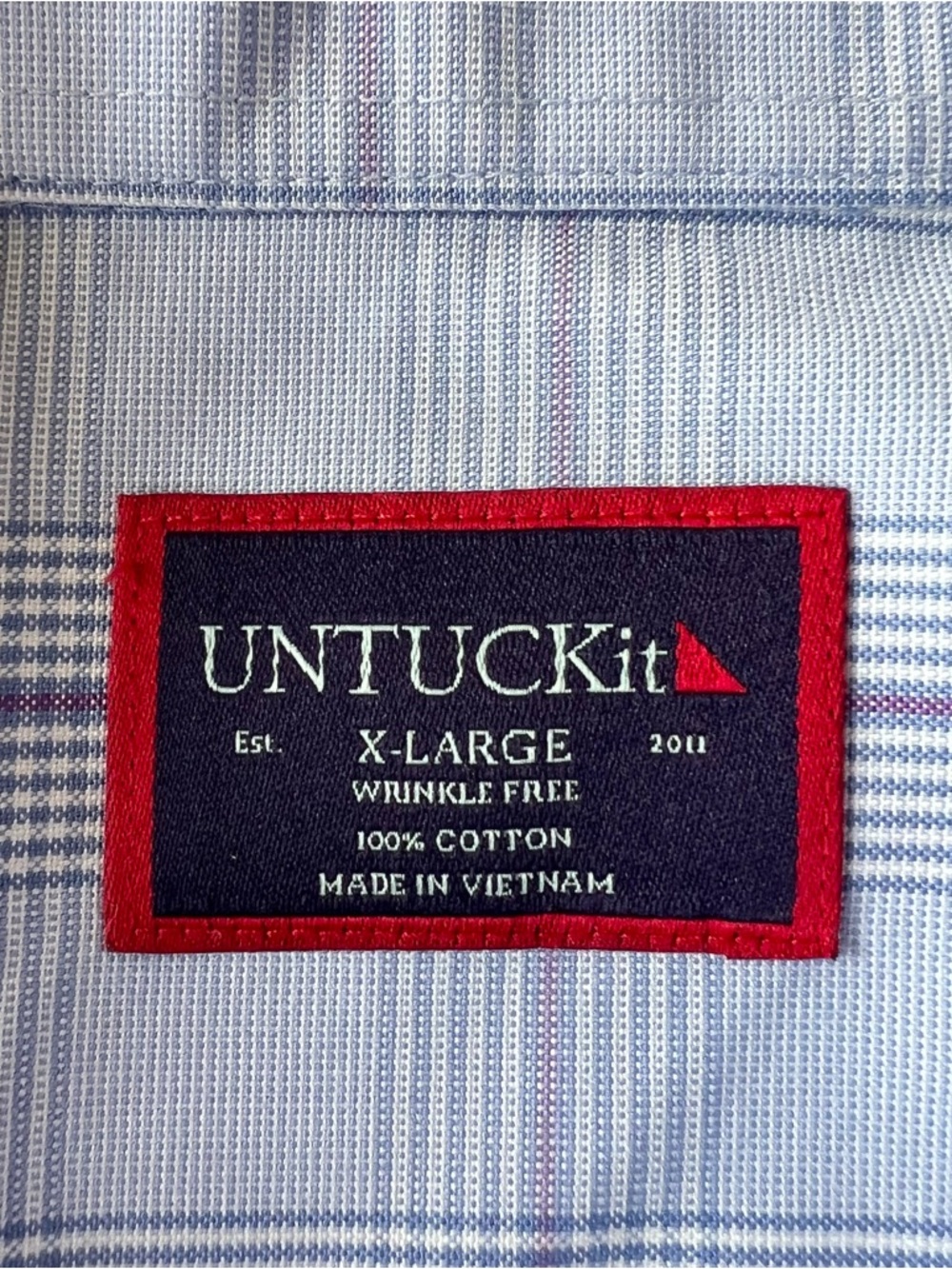 UNTUCKit Salisire Shirt Mens XL Purple Blue Long Sleeve Button Up Wrinkle Free - Picture 6 of 12